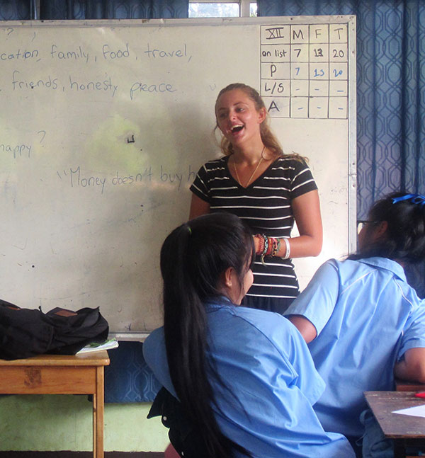 Fanny with older students