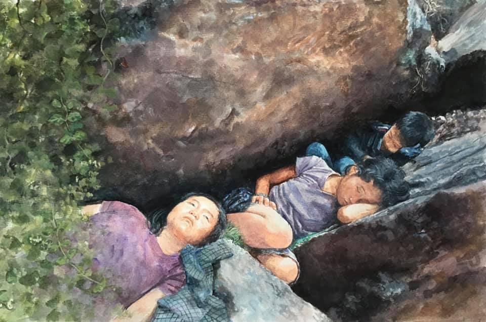 Maung Maung Tinn painting