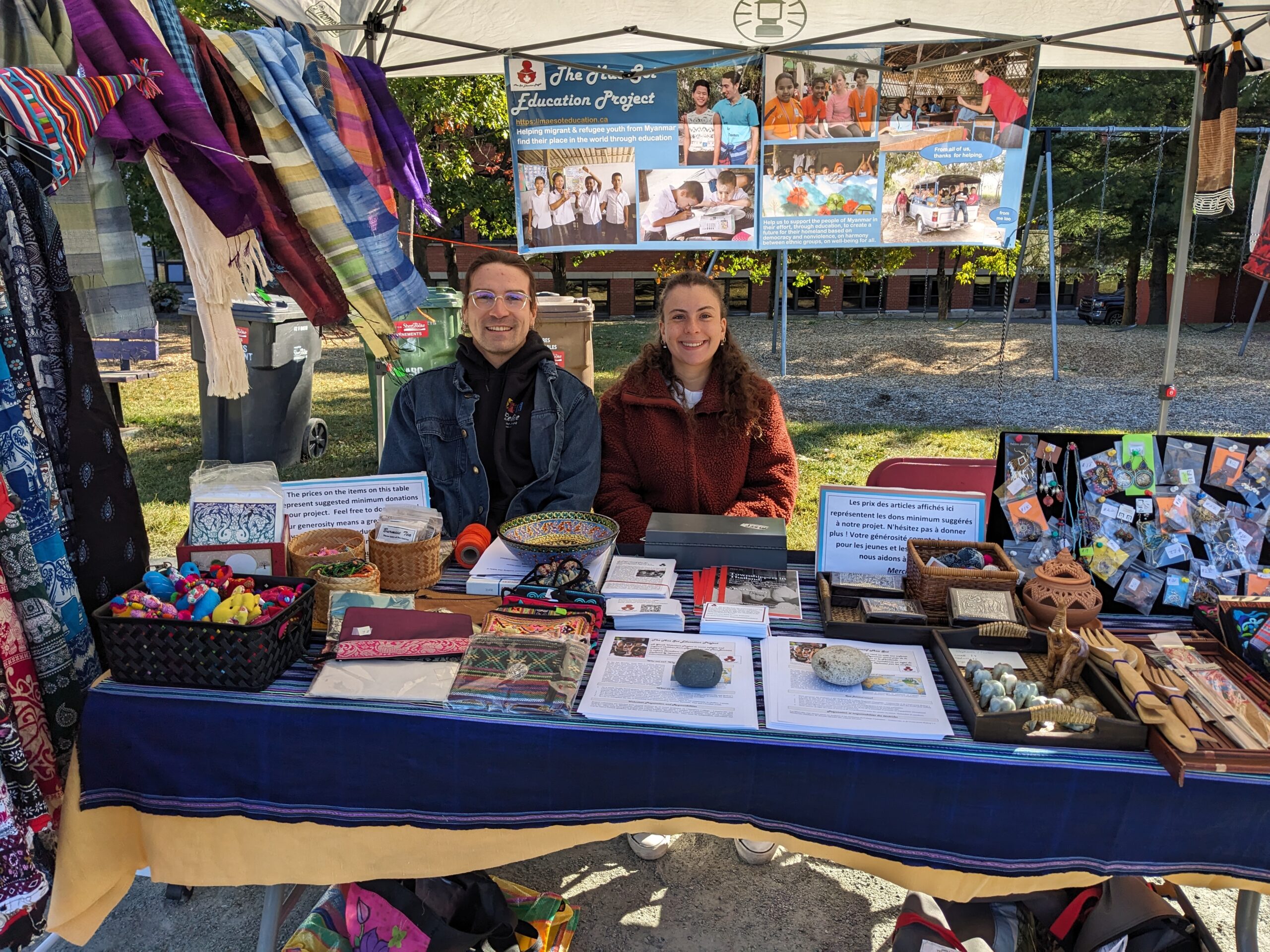 Volunteers at Friendship Day Table