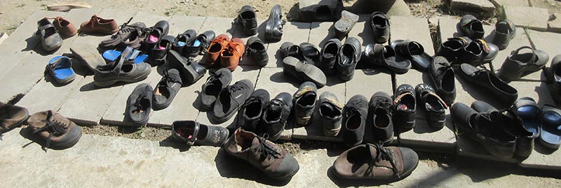 Shoes of Mae Sot students